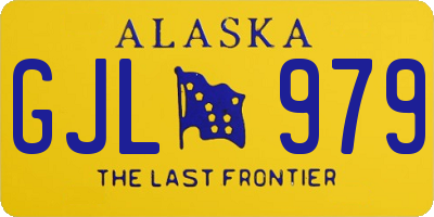 AK license plate GJL979
