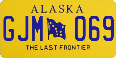 AK license plate GJM069