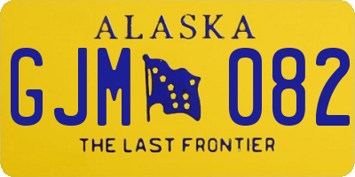 AK license plate GJM082