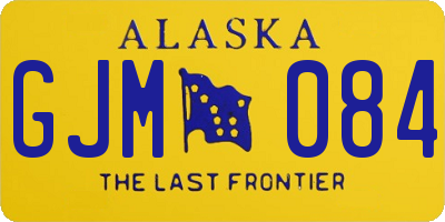 AK license plate GJM084