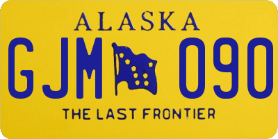 AK license plate GJM090