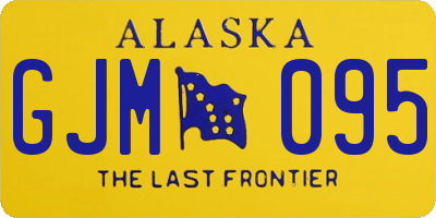 AK license plate GJM095