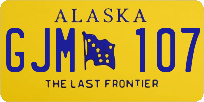 AK license plate GJM107
