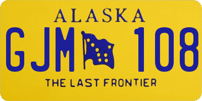 AK license plate GJM108