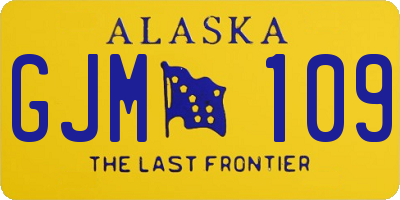 AK license plate GJM109