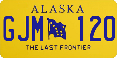 AK license plate GJM120