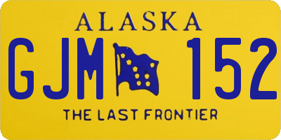 AK license plate GJM152