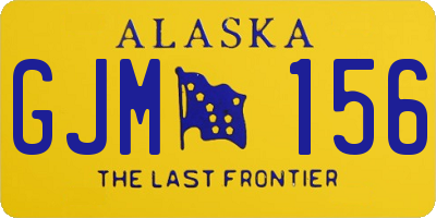 AK license plate GJM156