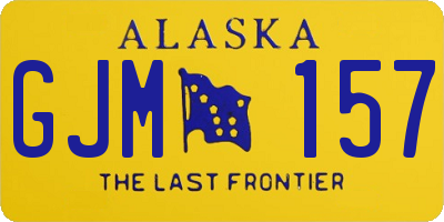 AK license plate GJM157