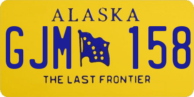 AK license plate GJM158