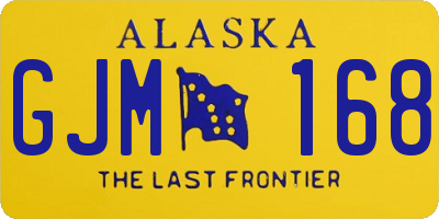 AK license plate GJM168