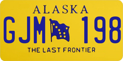 AK license plate GJM198