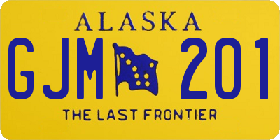 AK license plate GJM201