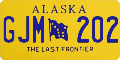AK license plate GJM202