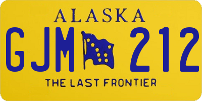 AK license plate GJM212