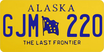 AK license plate GJM220