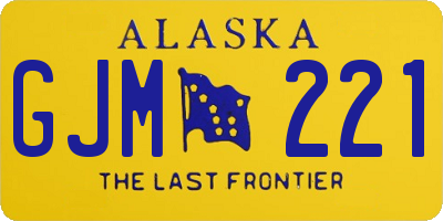 AK license plate GJM221