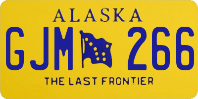AK license plate GJM266