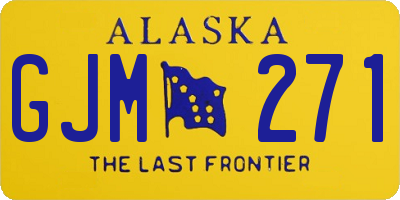 AK license plate GJM271