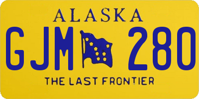 AK license plate GJM280