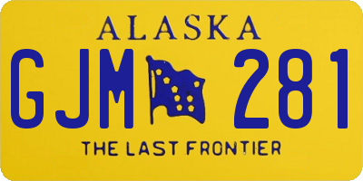 AK license plate GJM281