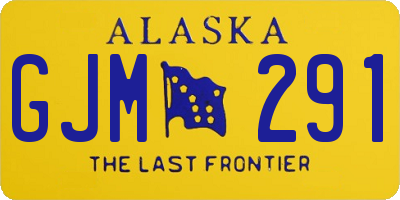 AK license plate GJM291
