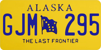 AK license plate GJM295