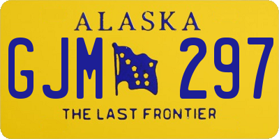 AK license plate GJM297