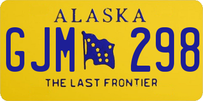 AK license plate GJM298