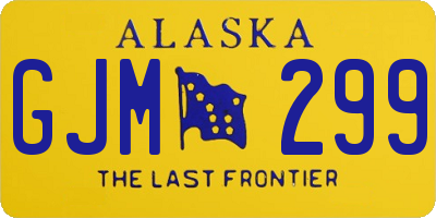AK license plate GJM299