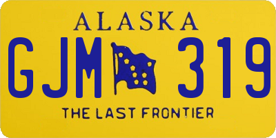 AK license plate GJM319