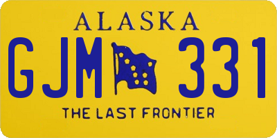 AK license plate GJM331
