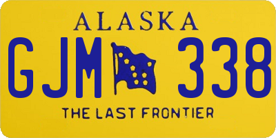 AK license plate GJM338