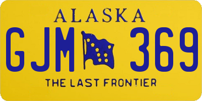 AK license plate GJM369