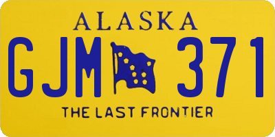 AK license plate GJM371