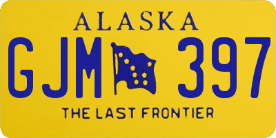 AK license plate GJM397