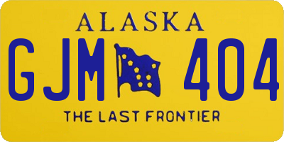 AK license plate GJM404