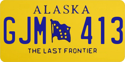 AK license plate GJM413