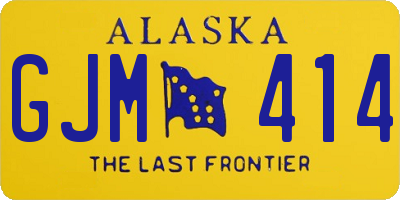 AK license plate GJM414