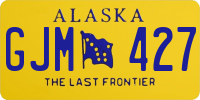 AK license plate GJM427