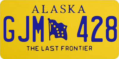 AK license plate GJM428