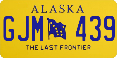 AK license plate GJM439