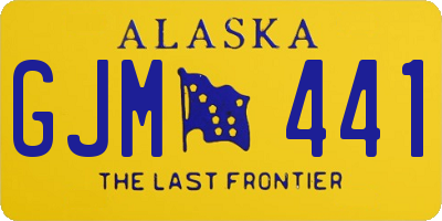 AK license plate GJM441