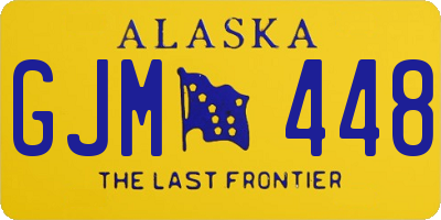 AK license plate GJM448
