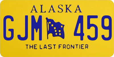 AK license plate GJM459