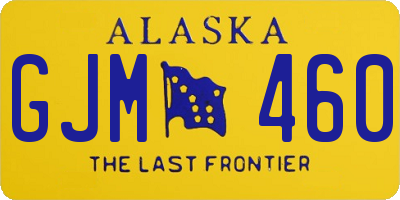 AK license plate GJM460