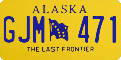 AK license plate GJM471