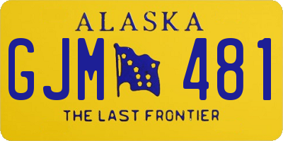 AK license plate GJM481