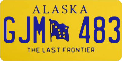 AK license plate GJM483