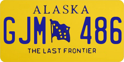 AK license plate GJM486
